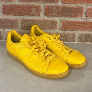 Adidas Original Stan Smith Adicolor Yellow Leather Sneakers